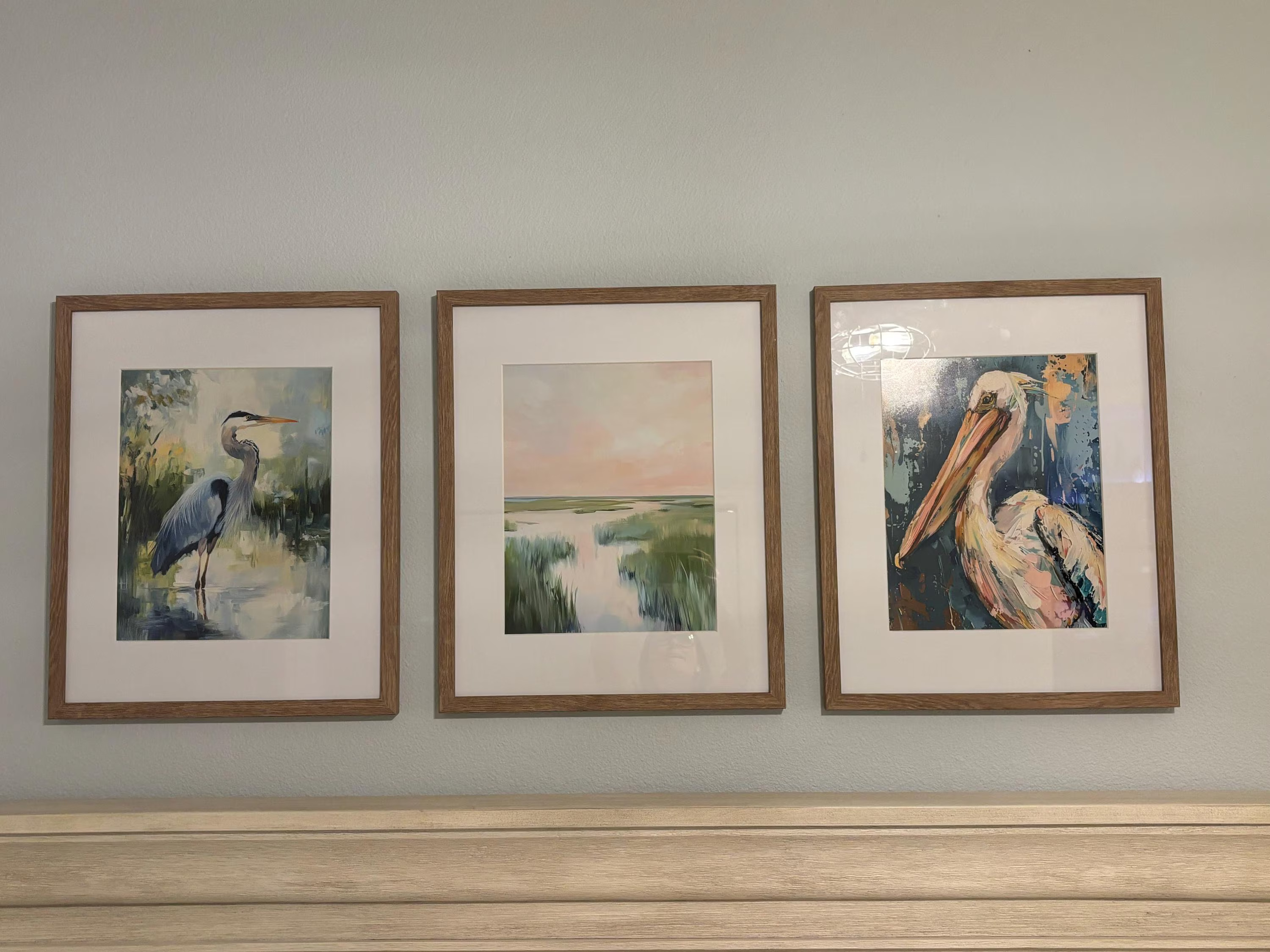 Blue Heron Abstract Painting — photo from Lacey