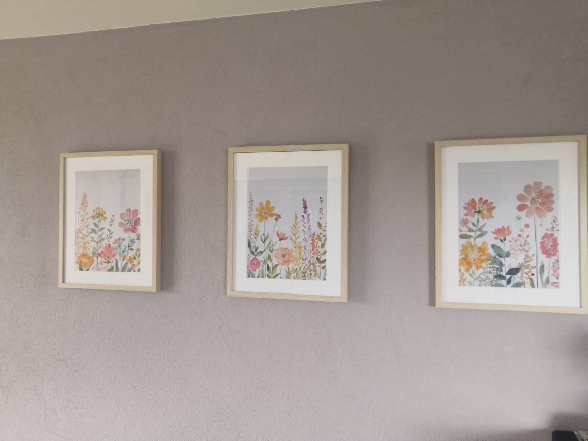 Colorful Wildflower Art Set of 3 — photo from Emilie