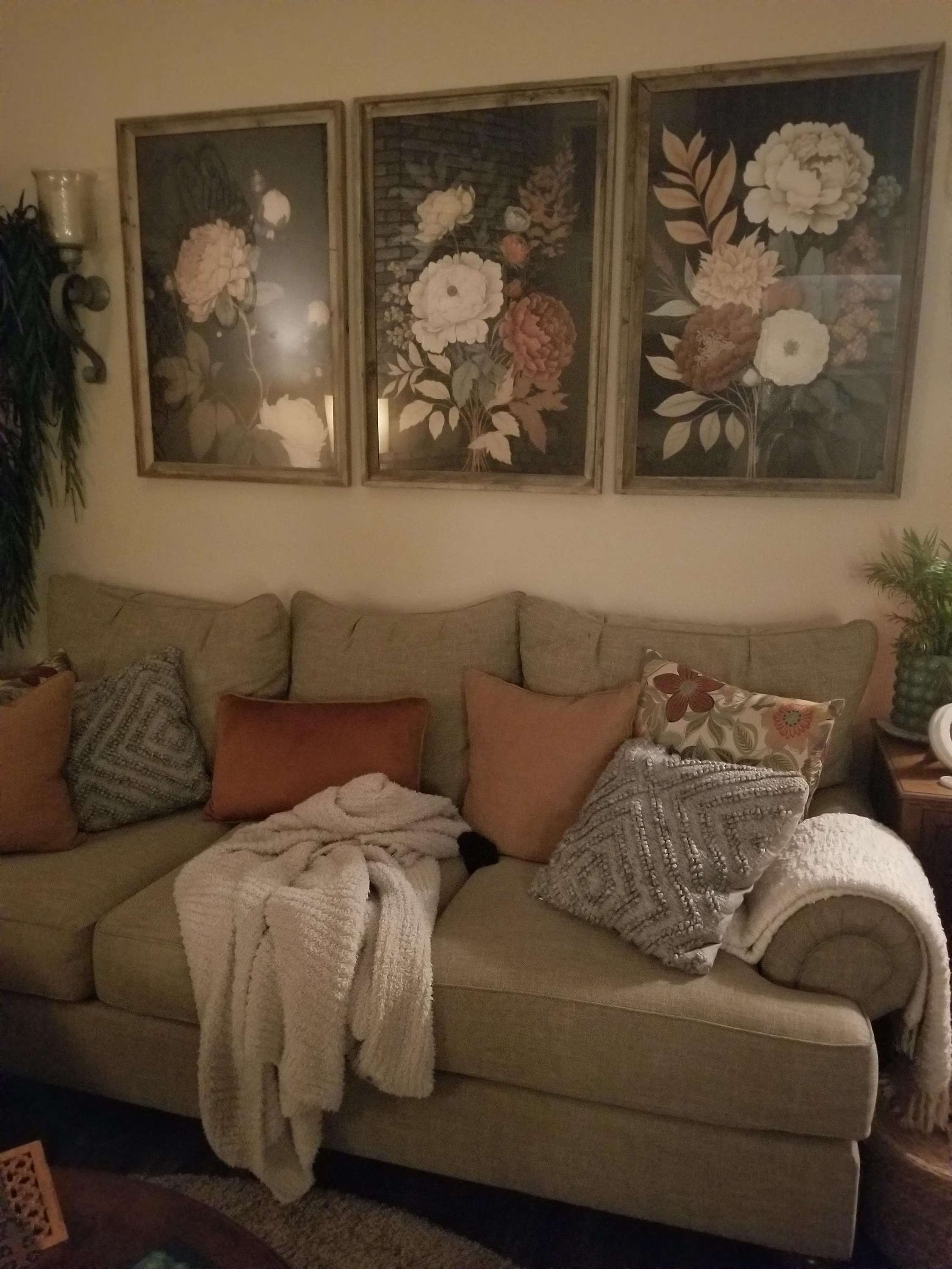 Dark Vintage Flowers Set of 3 Prints — photo from Millicent