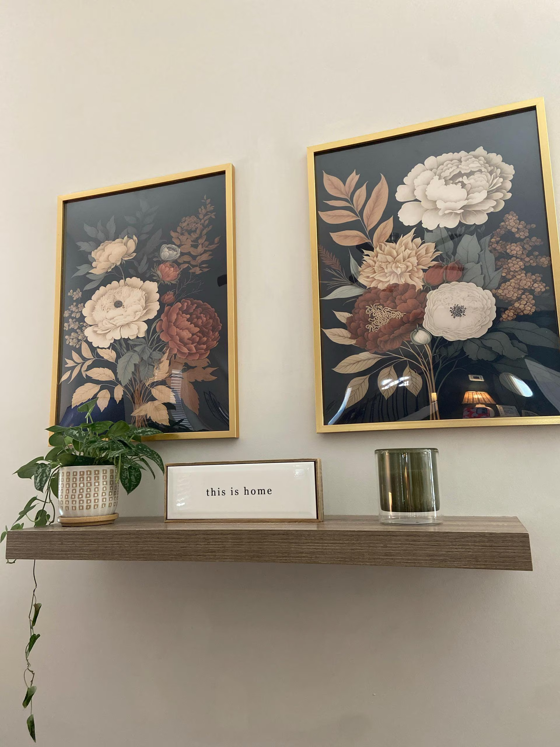 Dark Vintage Flowers Set of 3 Prints — photo from Shannon