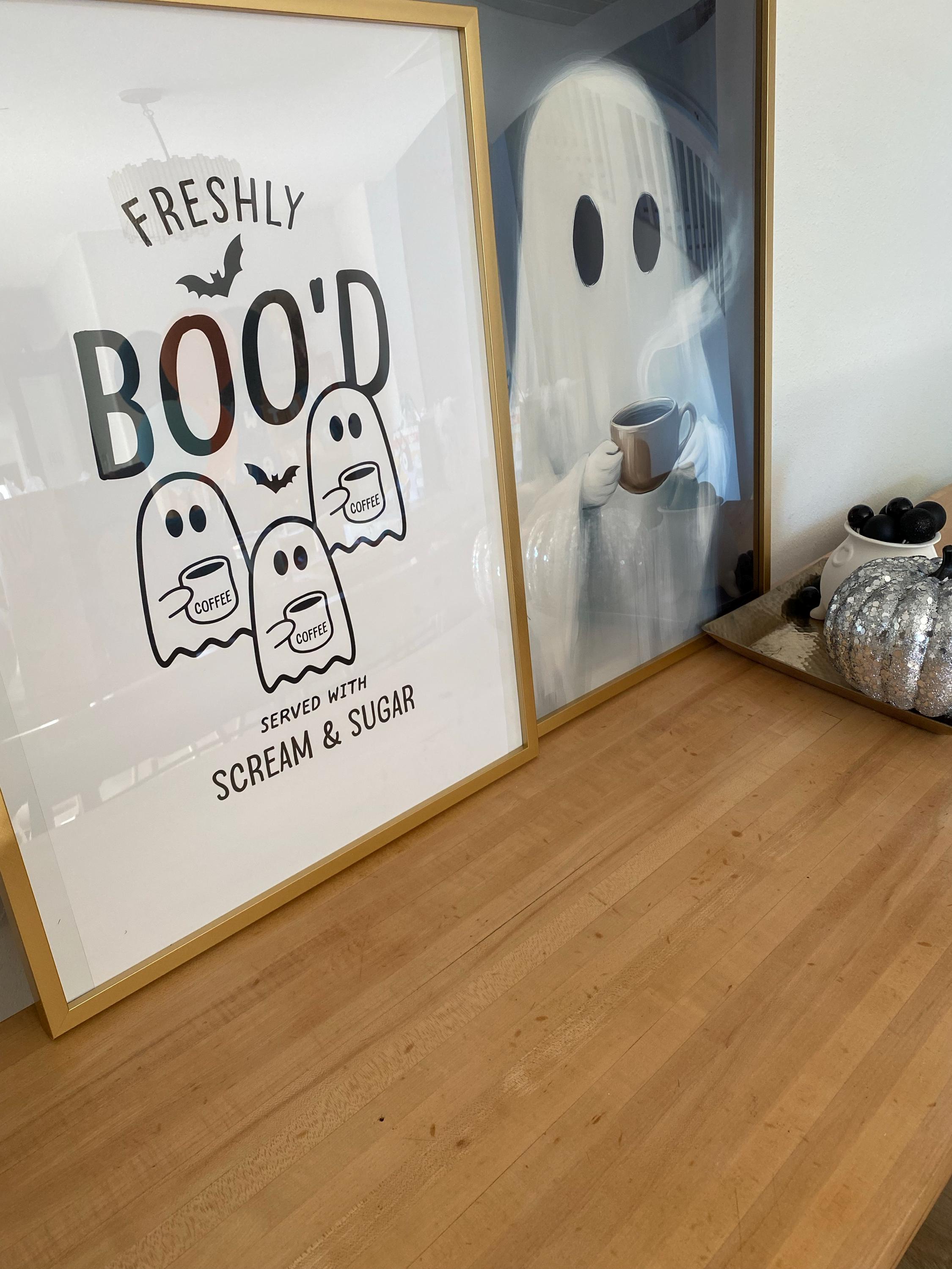 Cute Ghost Drinking Coffee — photo from Megan