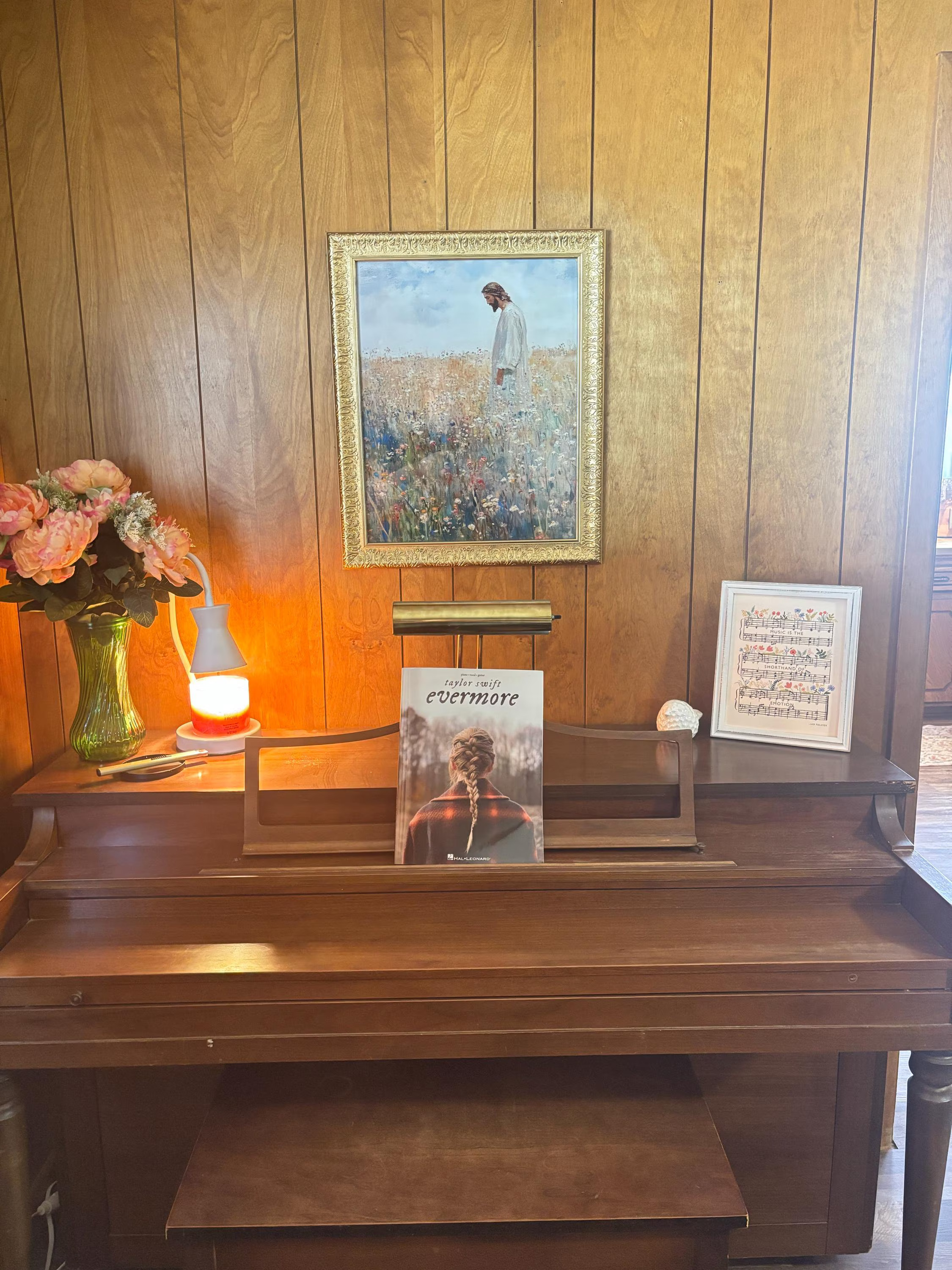 Jesus in Wildflower Field Painting — photo from Maren