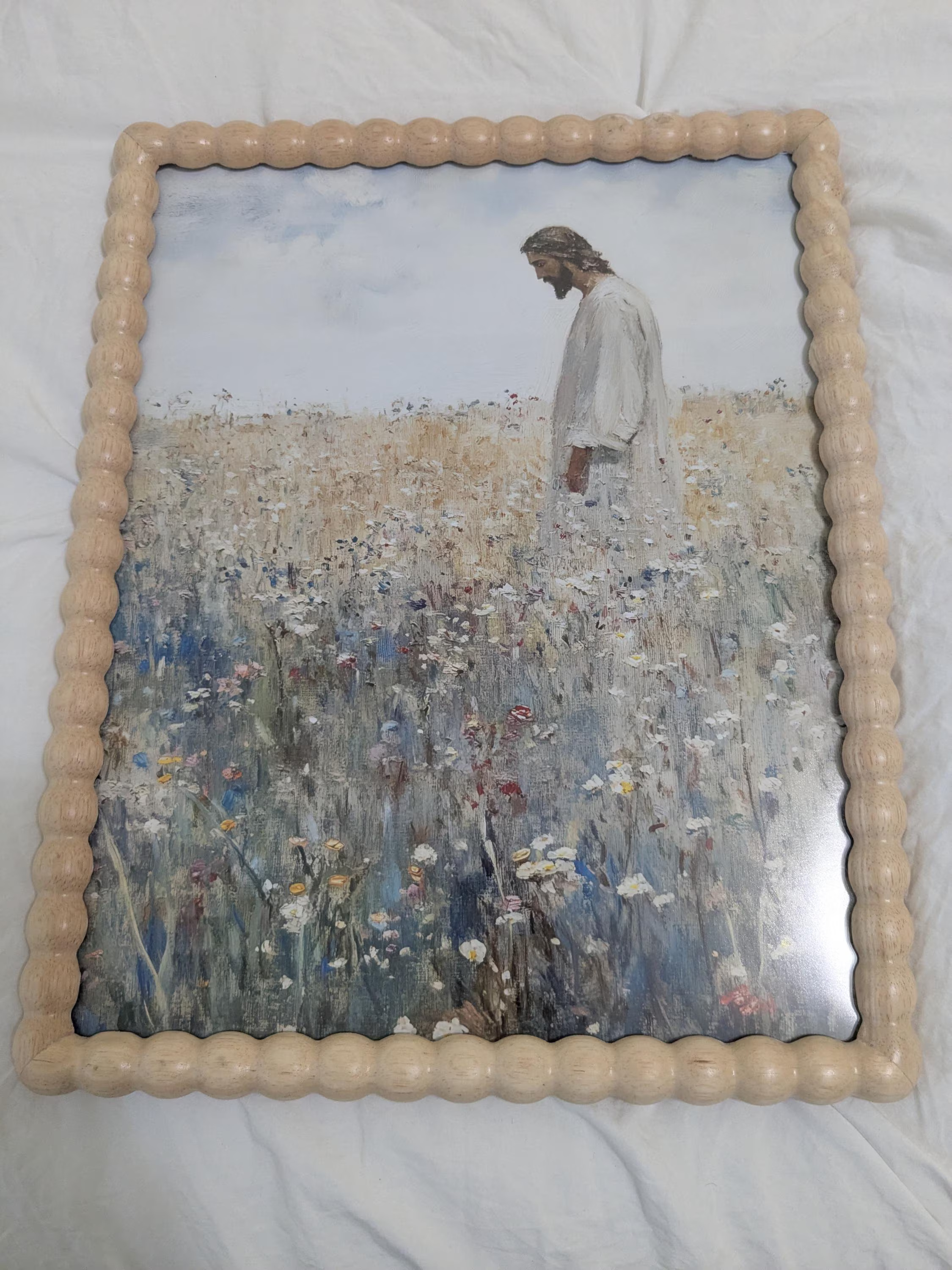 Jesus in Wildflower Field Painting — photo from Holly
