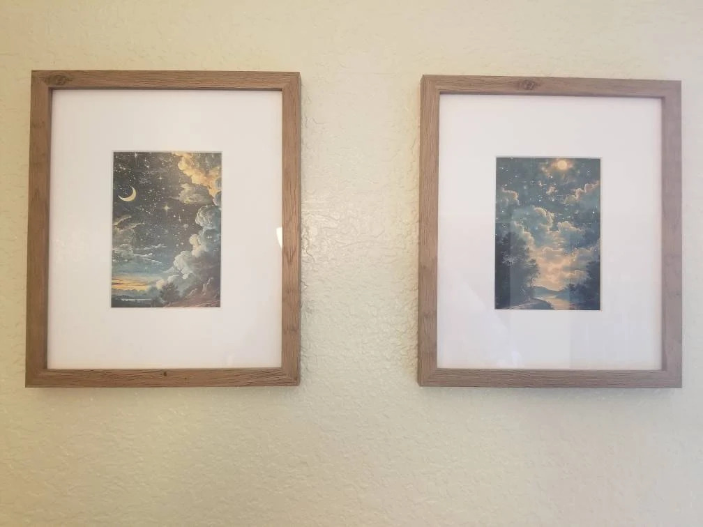 Vintage Night Sky Landscape Wall — photo from Meghan