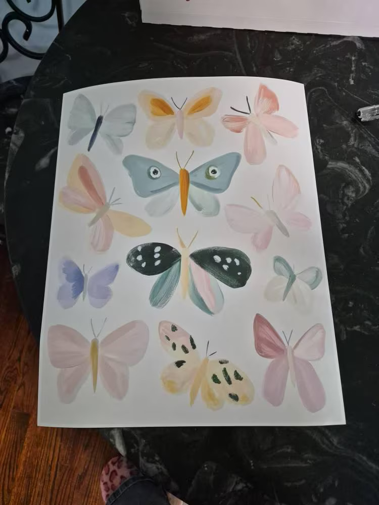 Pastel Butterfly Collection Illustration — photo from Morgan