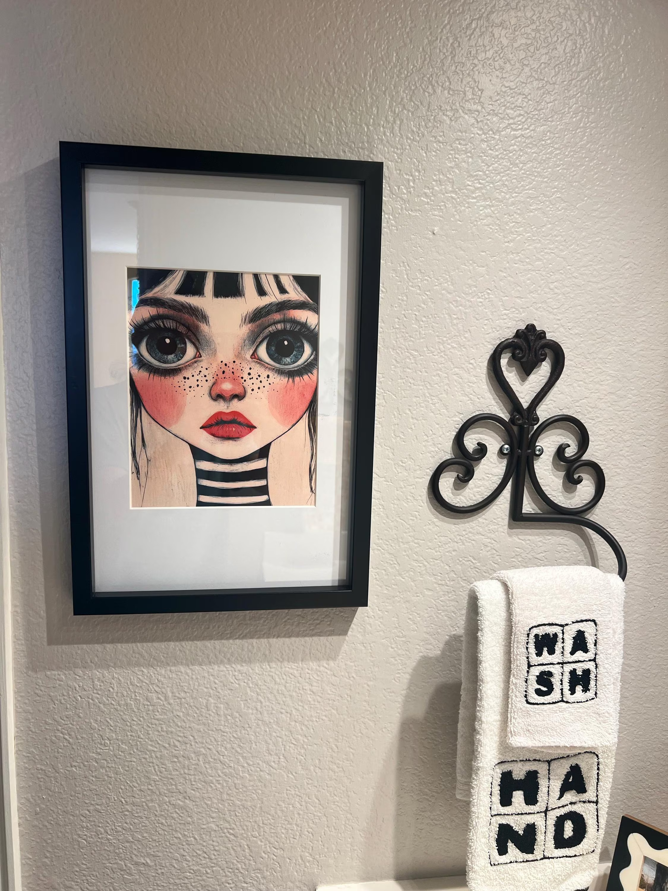 Surreal Big Eyes Woman Portrait — photo from Verified Buyer
