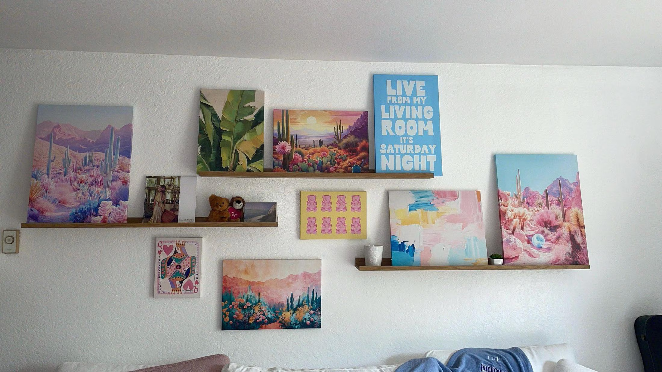 Pastel Abstract Wall — photo from Sara