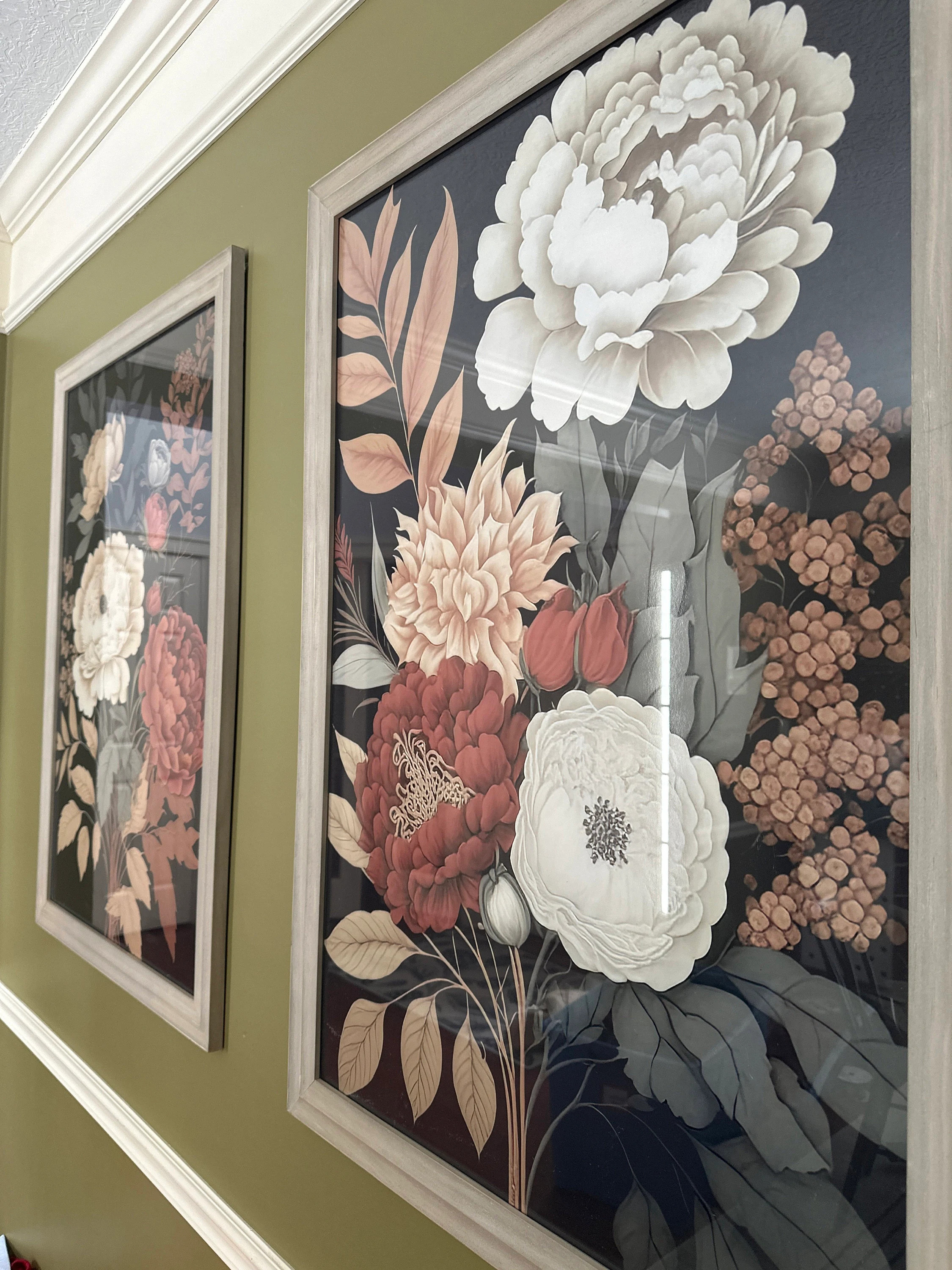 Dark Vintage Flowers Set of 3 Prints — photo from Kim