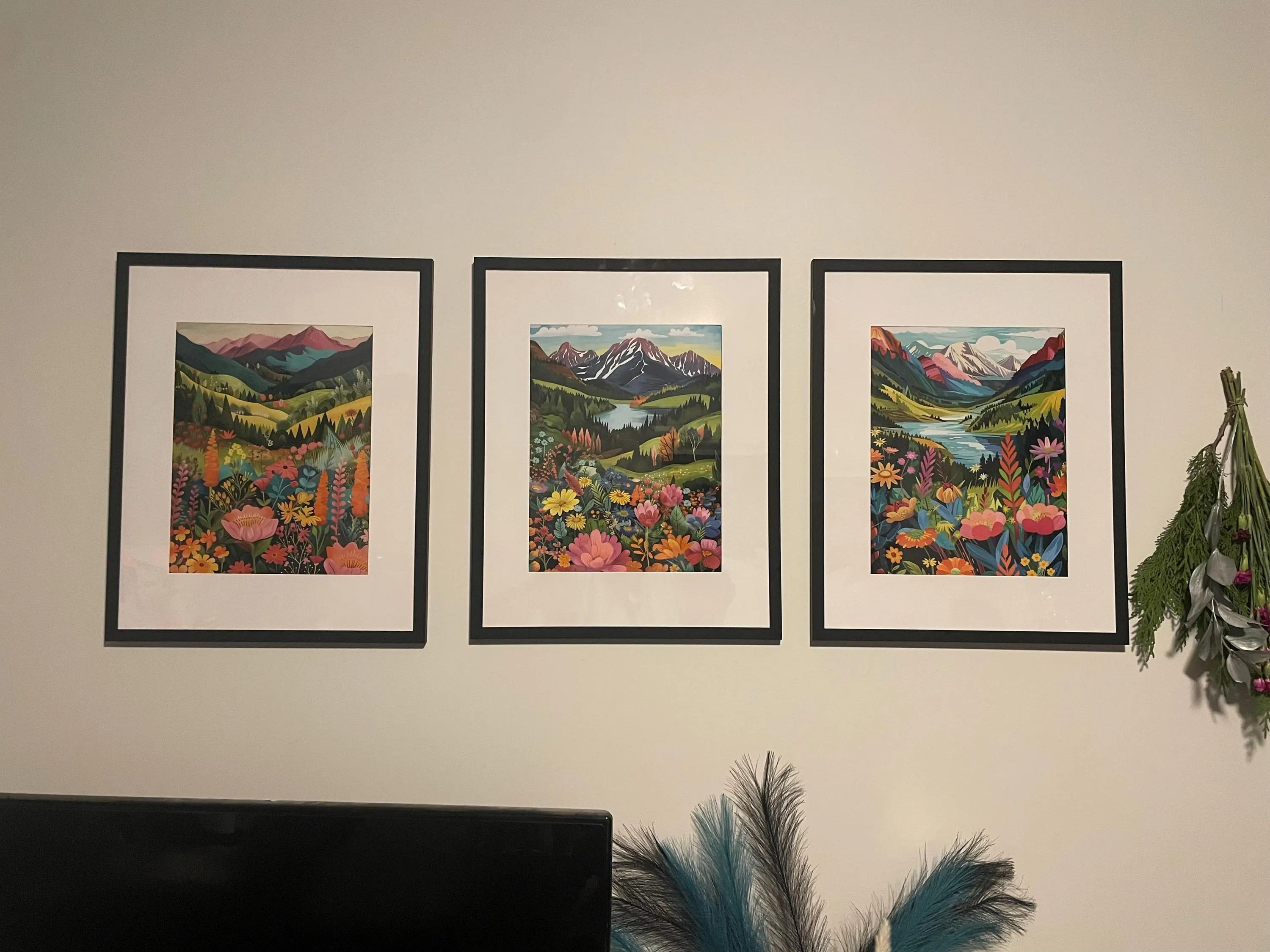 Colorful Mountain Valley Floral Landscape — photo from Dina